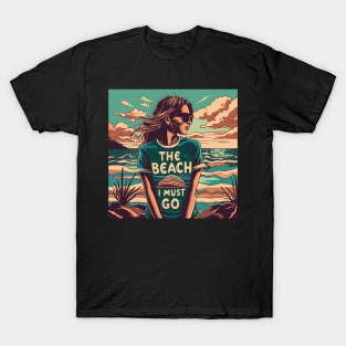 Vintage The Beach Is Calling And I Must Go T-Shirt